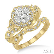 Buy 14K Yellow Gold 0.75CTW Diamond Engagement Ring